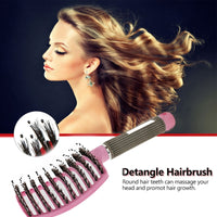 Thumbnail for Detangler Bristle Nylon Hairbrush BUY 1 GET 1 FREE LAST DAY