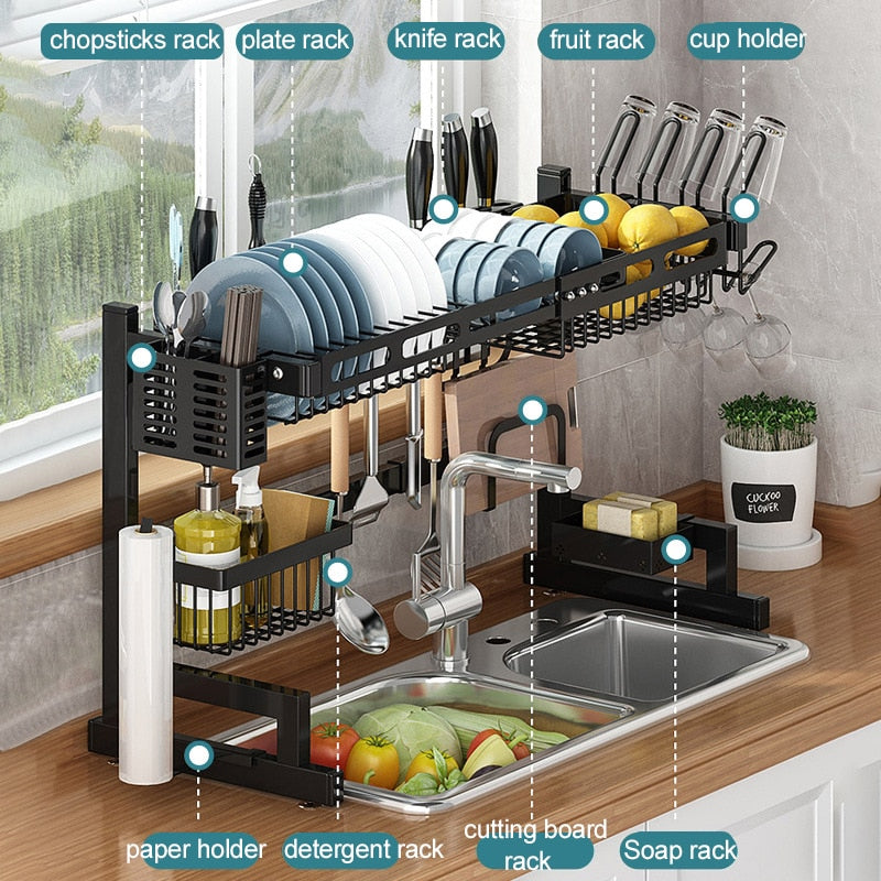 Adjustable Kitchen Dish Rack