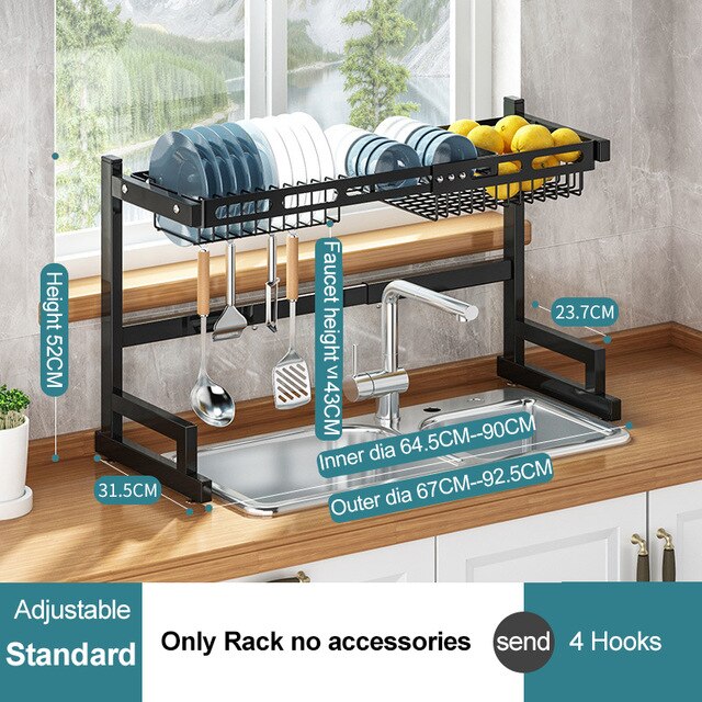 Adjustable Kitchen Dish Rack