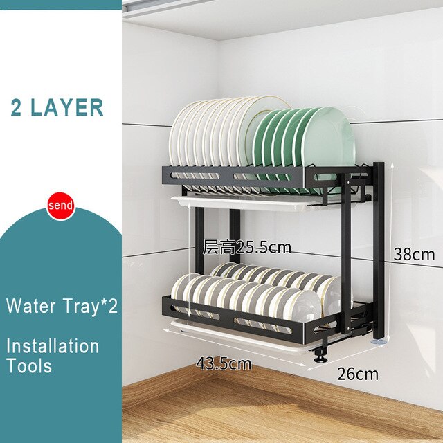 Stainless Steel  2/3 Layer Dish Drying Rack