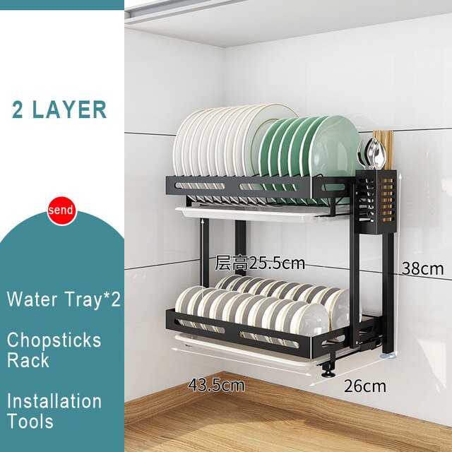 Stainless Steel  2/3 Layer Dish Drying Rack