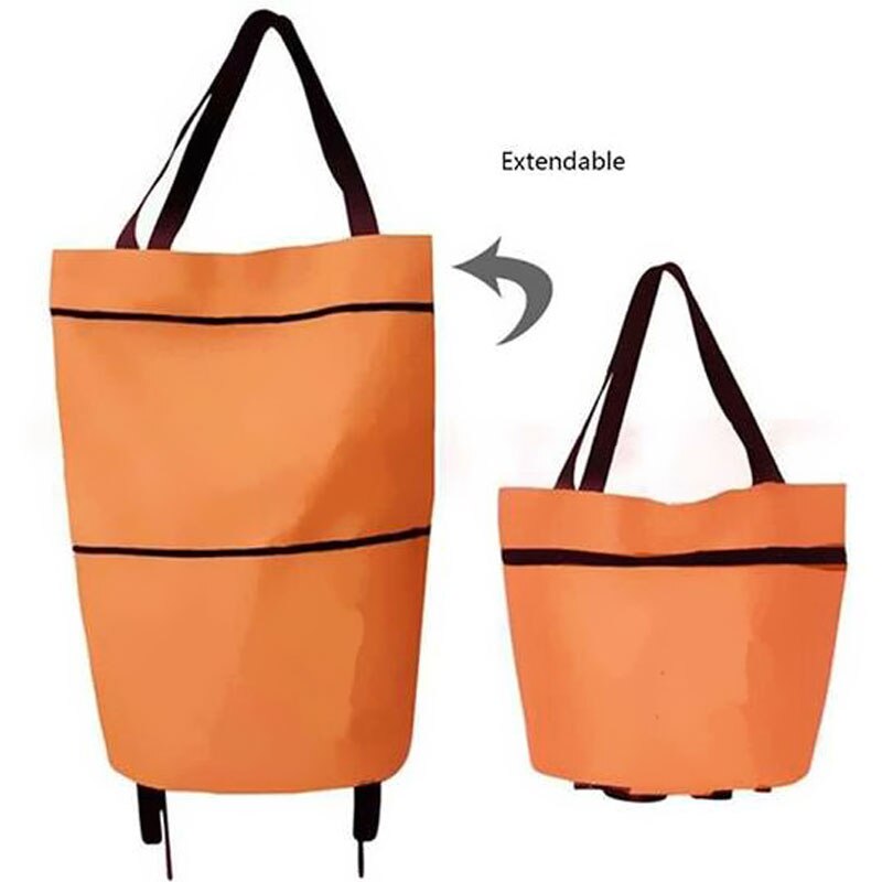 Foldable Shopping Trolley Tote Bag