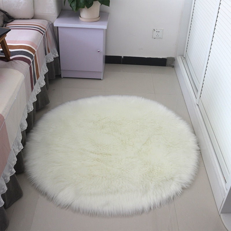 Round Floor Mat Soft Rugs