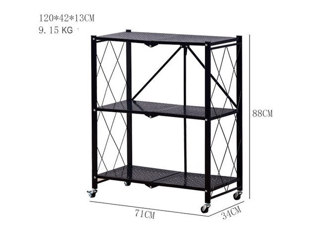 Foldable 3/4 Layer Storage Rack