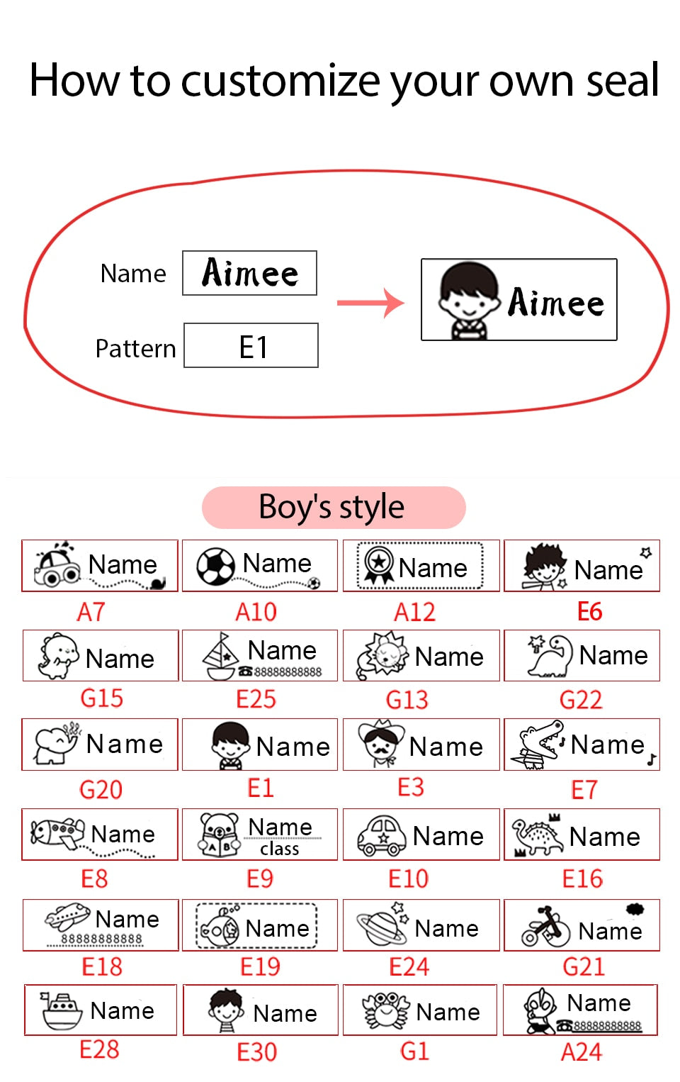 STAMP NAME FOREVER