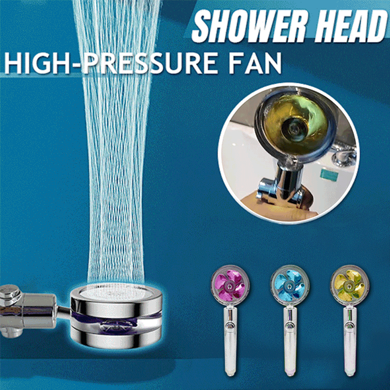 360 Propeller High Pressure Shower Head