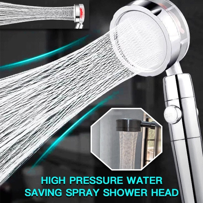 360 Propeller High Pressure Shower Head
