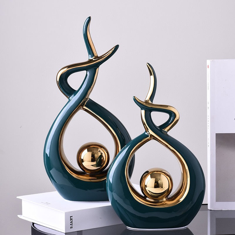 Modern Abstract Sculpture Ceramic