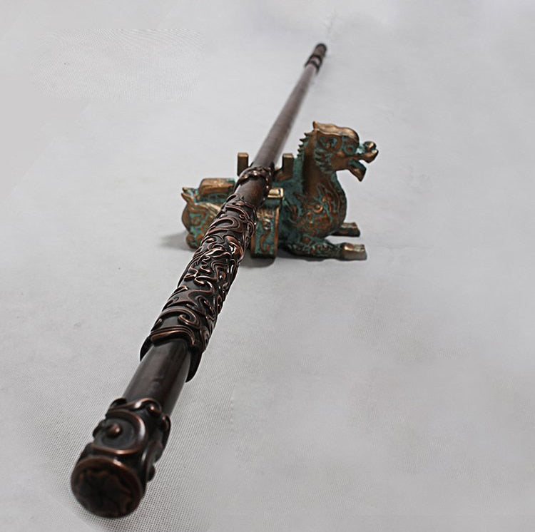 Monkey King is Back" metal gold hoop stick weapons